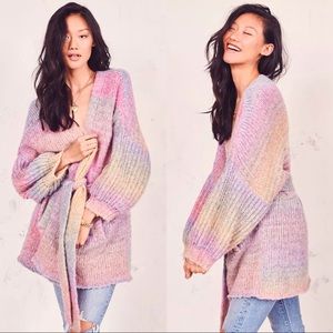 LoveShackFancy Brady Belted Shawl Cardigan